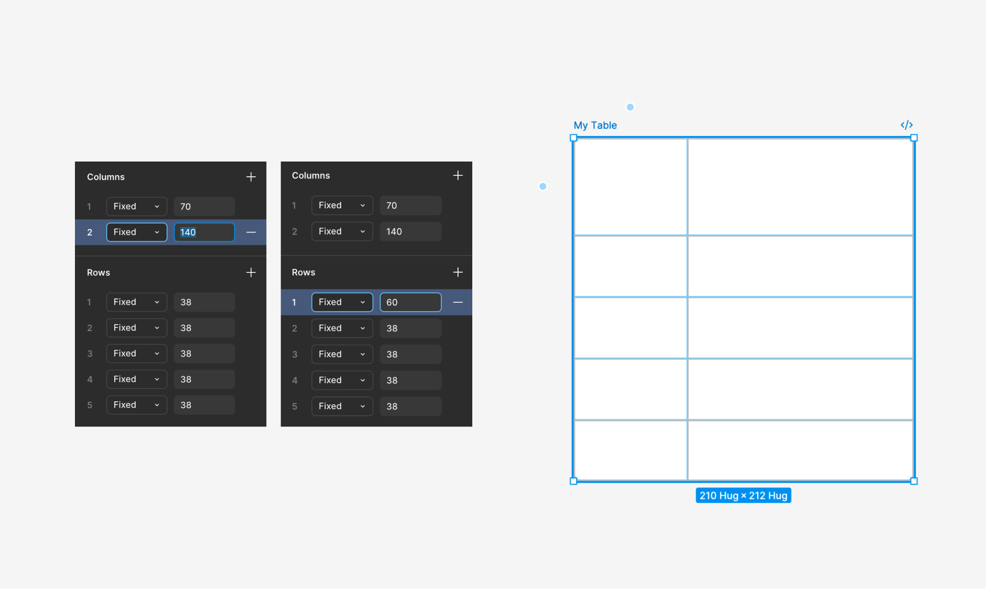 table grid 3
